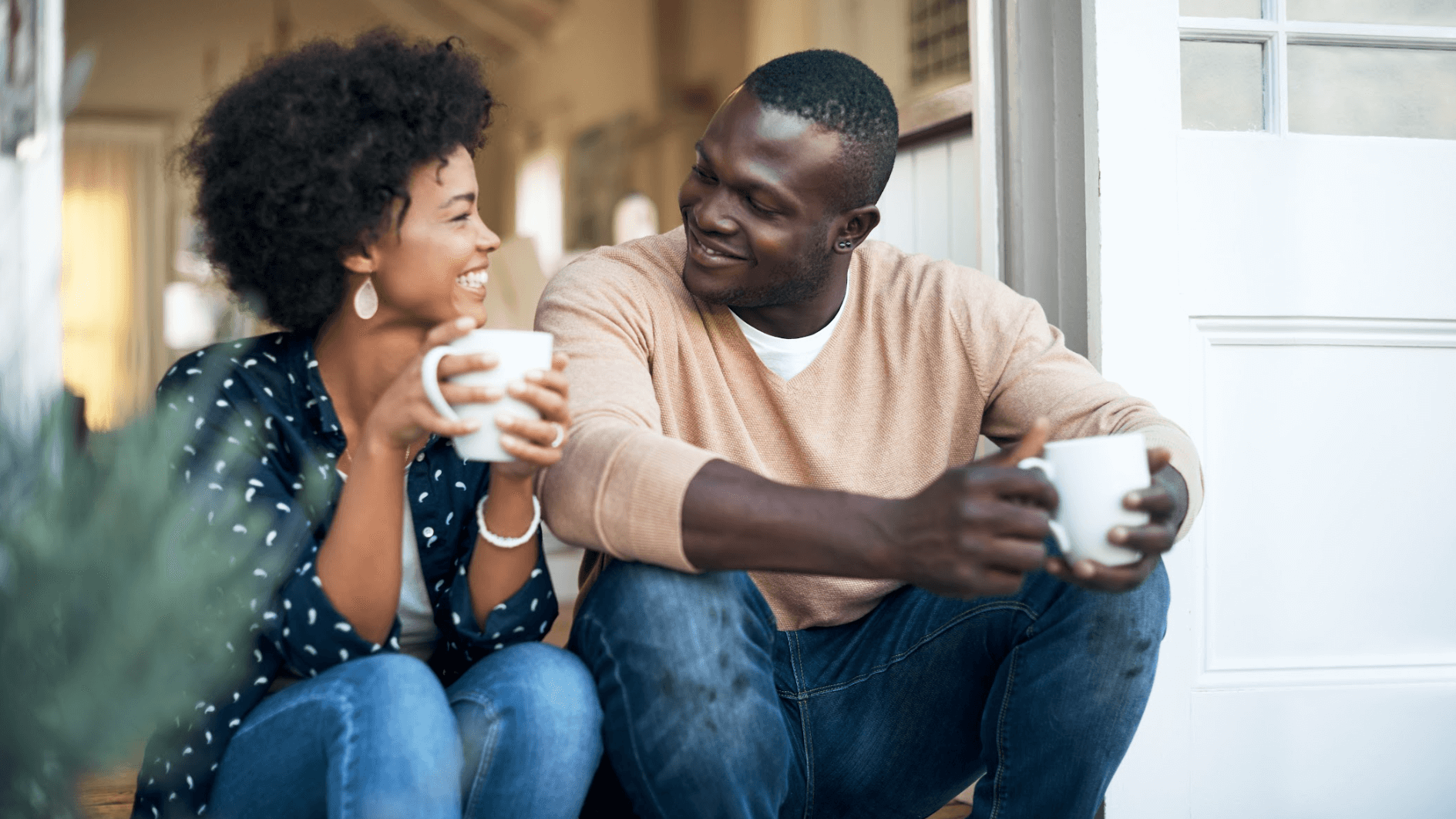 couple drinking coffee